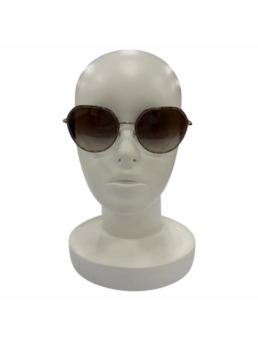 Chanel CC Logo Sunglasses Gold Brown Gradient 55 19 Demo Lens Eyewear
